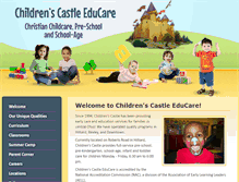 Tablet Screenshot of childrenscastle.org